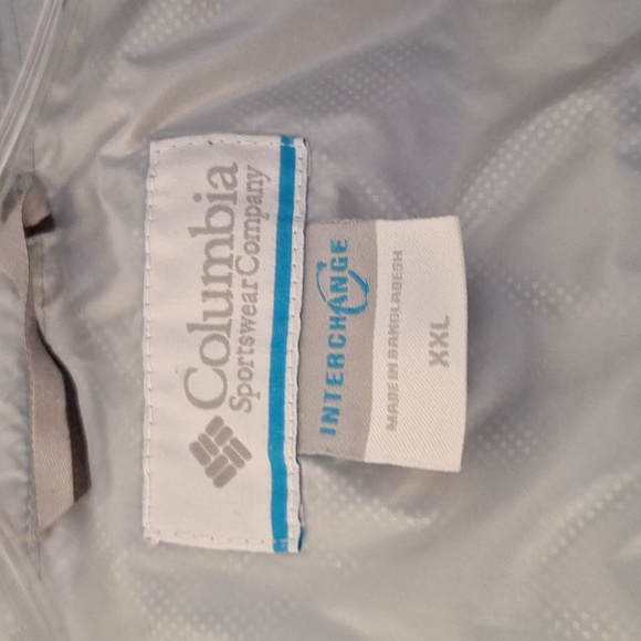 Columbia Light Gray Women's Insulated Interchange XXL Silver Jacket - Picture 4 of 10